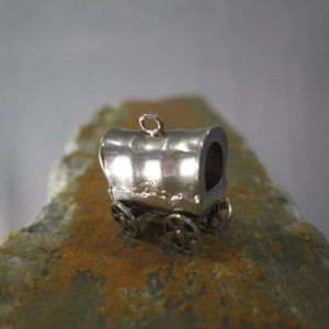 Sterling Silver Charm Conestoga Covered Wagon